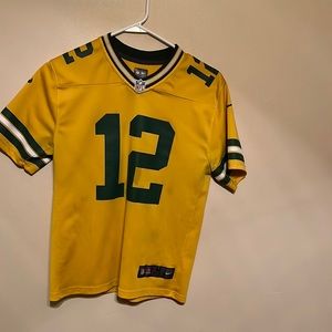 Yellow and green packers jersey